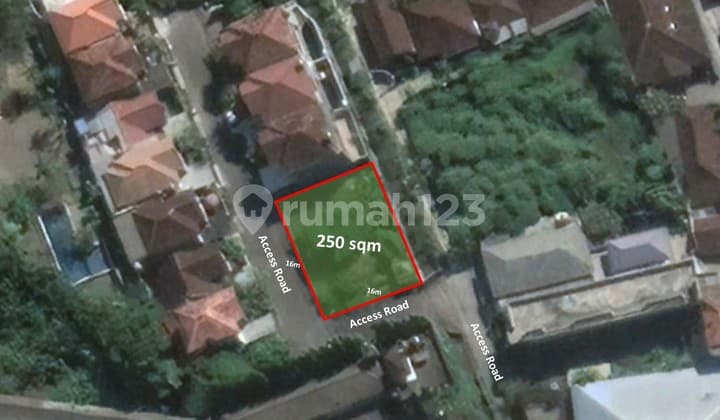 Tanah Di Jl. Tangkuban Perahu Bali, 250.0 m² SHM