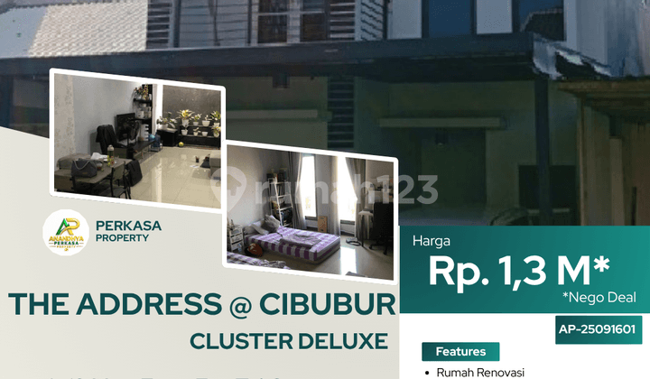 Dijual Cepat!!! Rumah Bagus 2 LT Siap Huni di The Address Cibubur