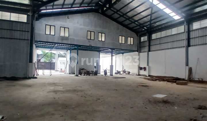 Gudang Luas 1200 M2 Siap Pakai Dijual 11 M, Disewa 550 Jt/Thn