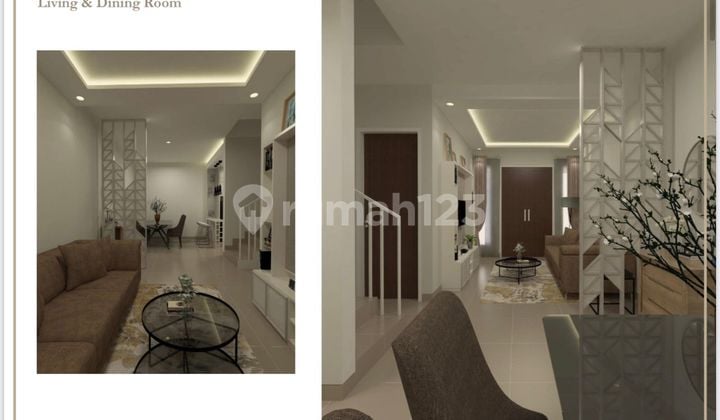 Dijual Rumah Modern Furnished Dekat Akses Tol Pancoran Mas Depok