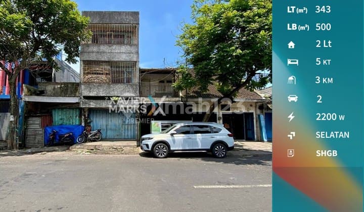 Dijual Rumah Usaha Strategis di Jalan Zaenal Zakse Jodipan Kota Malang