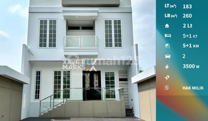 Properti Langka Dijual Rumah 2 Lantai Modern di Araya Golf Malang