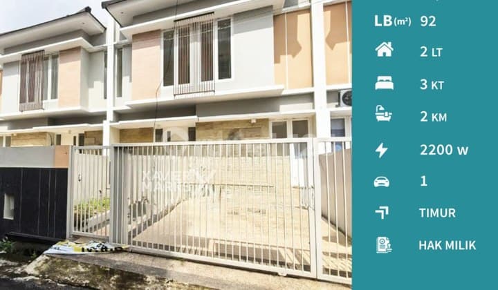 Super Murah Dijual Rumah 2 Lantai di Jl Ikan Ikan Lowokwaru Malang