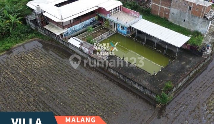 Dijual Villa dengan Kolam Pemancingan Hidden Gem di Karanglo Malang