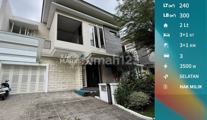Dijual Rumah Modern Full Furnish di Greenwood Golf Kota Araya Malang