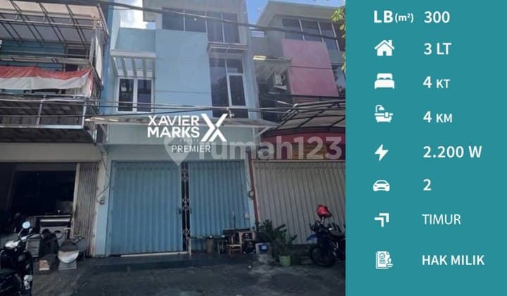 Jarang Ada Dijual Ruko 3 Lantai Dekat Jl Besar Ijen di Kawi Klojen Malang