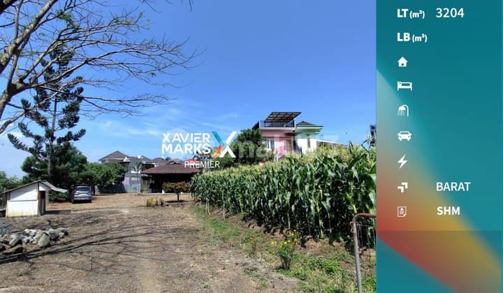 Tanah Luas Strategis Dengan View Cantik di Indragiri Kota Batu