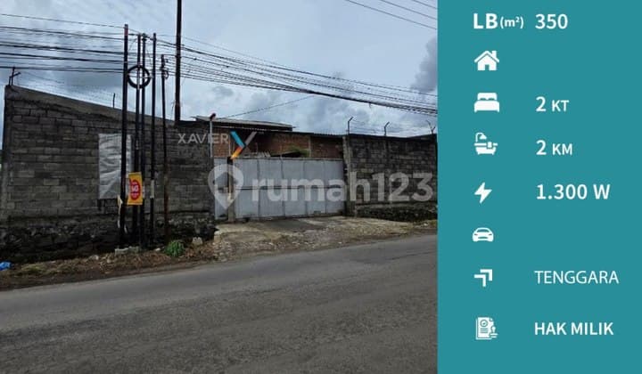 Disewakan Gudang dan Tanah Poros Jalan Raya Ledok Dowo Pakis Malang