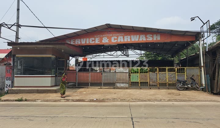 Gudang Pinggir Jalan Raya Cisauk Akses Kontainer 40 Feet