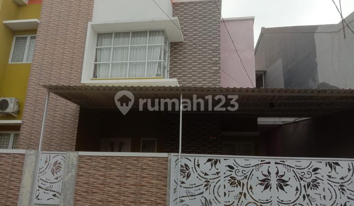 Rumah 2 Lantai,bebas Banjir Di Cluster Permata Harapan Baru,kota Harapan Indah,medan Satria,bekasi