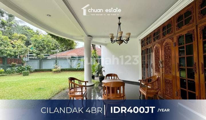 Rumah Cilandak Jakarta Selatan Siap Huni 4 Kamar Tidur,halaman Rumah Luas
