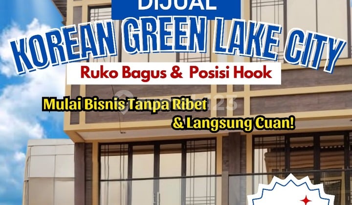 Dijual Ruko 3lt Korean Town Green Lake City