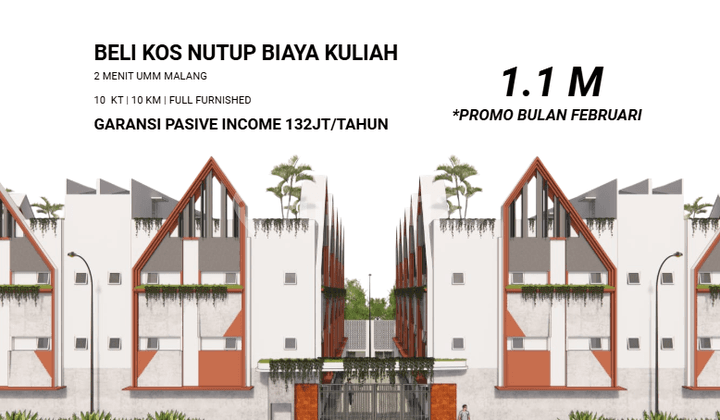 Rumah Kost Malang Dekat Kampus Uin, Ub, Umm