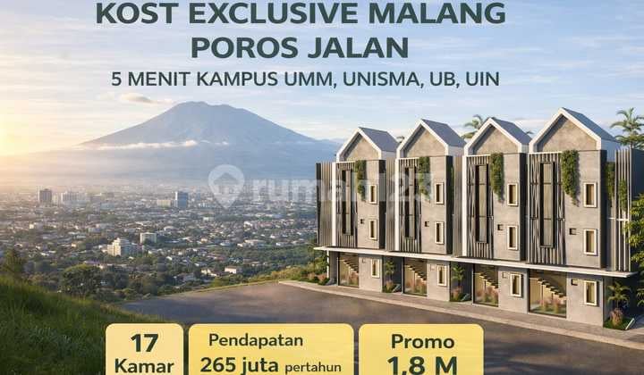 Kost Premium Kota Malang 17 Kamar Hanya 1.8 M Promo