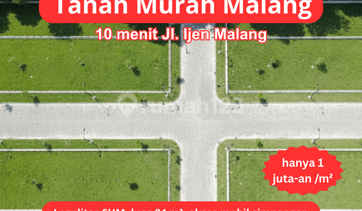 Tanah Murah Malang Anti Banjir Siap Bangun