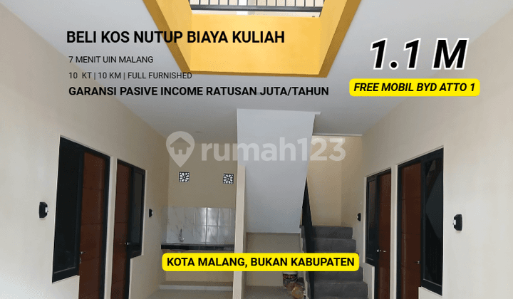 Rumah Kost Murah Strategis Kota Malang View Pegunungan