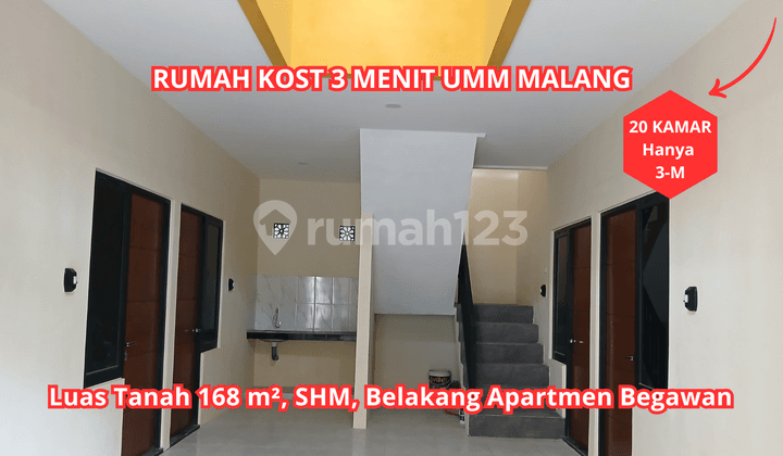 Rumah Kost Premium 1 Menit Kampus Umm Malang 20 Kamar