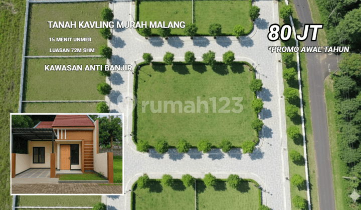 Tanah Murah Perumahan Poros Jalan Sukun Wagir Malang