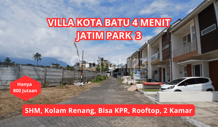 Rumah Villa Murah Kota Batu ada kolam renangnya