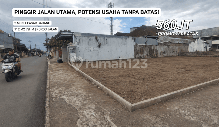 Tanah Poros Jalan Potensi Usaha Tinggu Area Bumiayu Gadang