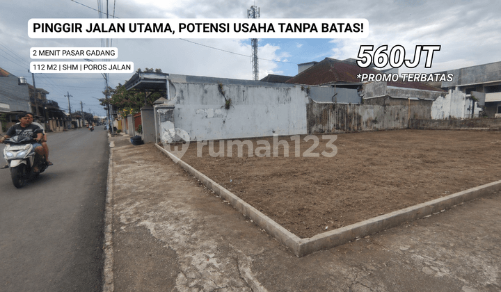 Tanah Poros Jalan Potensi Usaha Tinggu Area Bumiayu Gadang