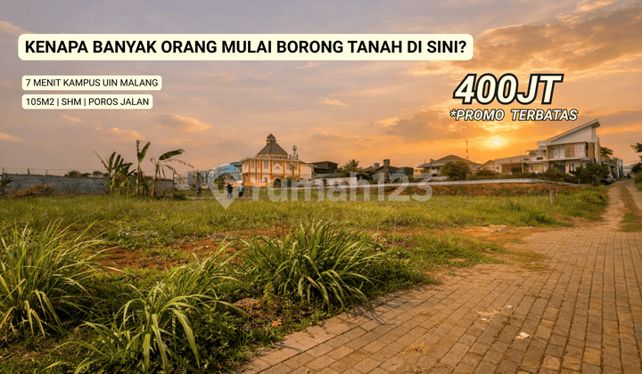 Tanah Strategis Cocok Buat Investasi Area Merjosari Malang