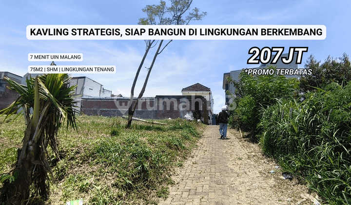 Promo Tanah Kavling Murah Area Berkembang Merjosari Malang
