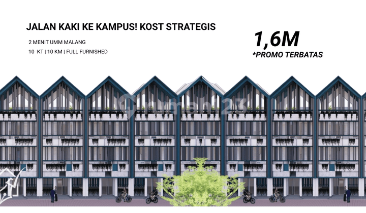 Dijual Kost Lokasi Strategis 2 Menit Kampus Umm Malang