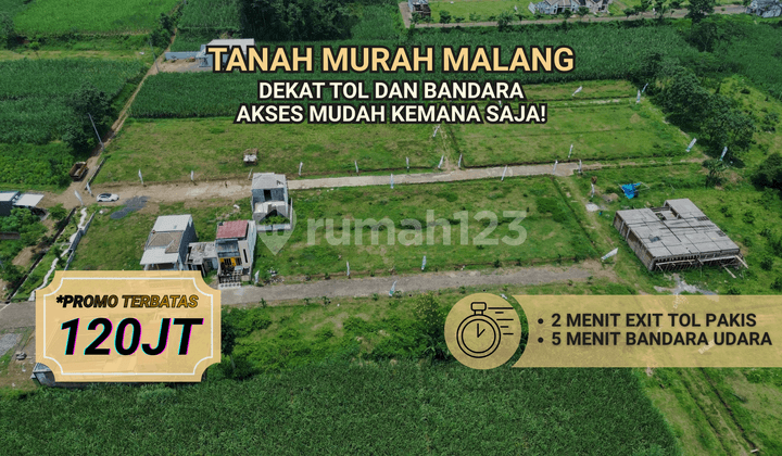 Tanah Murah Malang Dekat Exit Tol dan Bandara Udara