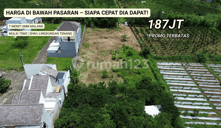 Land Plot for Sale Cheap 7 Minutes to UMM Malang Campus