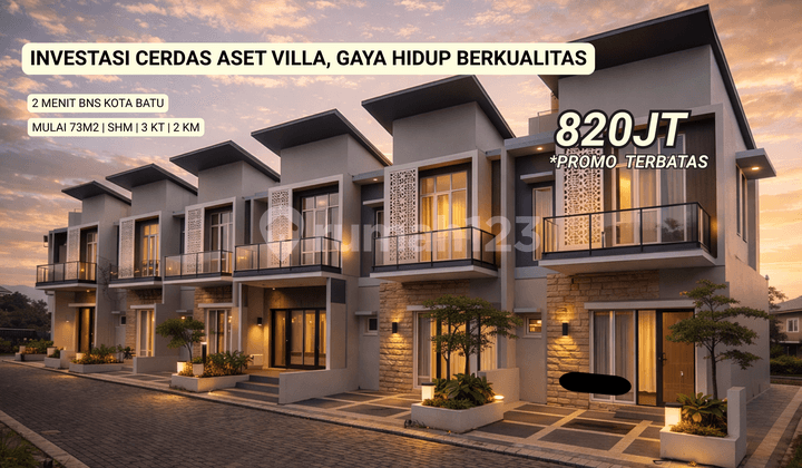 Dijual Villa Murah Area Pusat Wisata Kota Batu