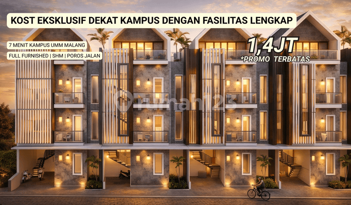 Rumah Kost Mewah Area Dekat Kampus Umm Malang