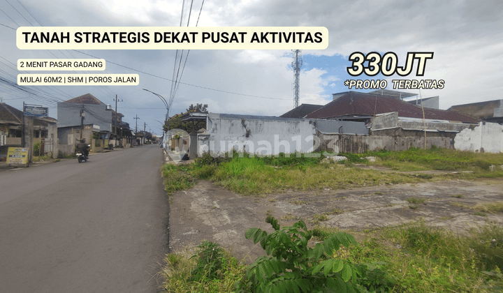 Jual Cepat Tanahporos Jalan Cocok untuk Usaha Area Gadang Malang