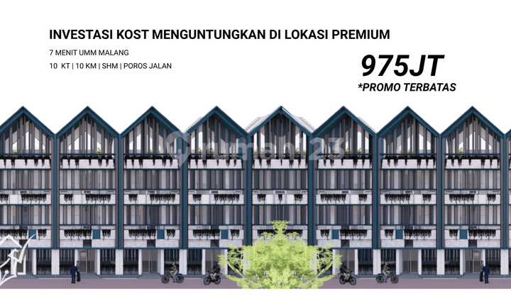 Dijual Kost Siap Bangun 7 Menit Kampus Umm Malang