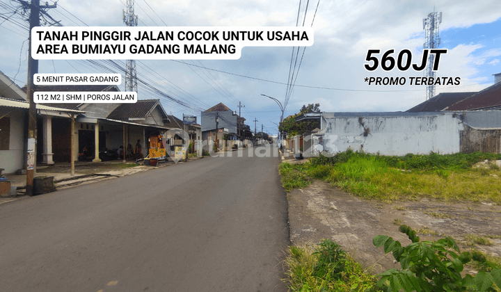 Tanah Pinggir Jalan Cocok untuk Pengusaha Area Bumiayu Gadang