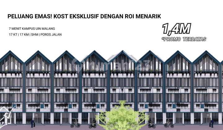 Rumah Kost Premium Area Merjosari 7 Menit Kampus Uin Malang