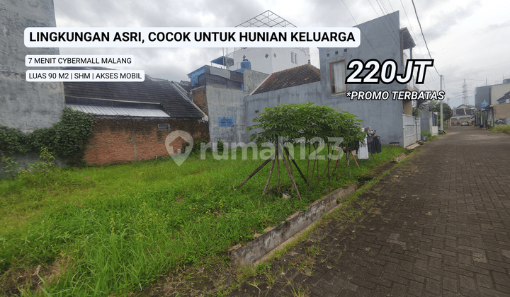 Jual Cepat Tanah Murah Sukun 7 Menit Cybermall Malang