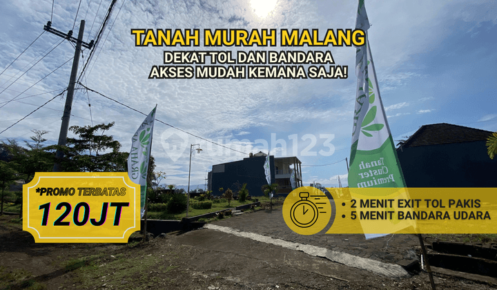 Tanah Kavling Murah Malang Dekat Pintu Tol dan Bandara Udara