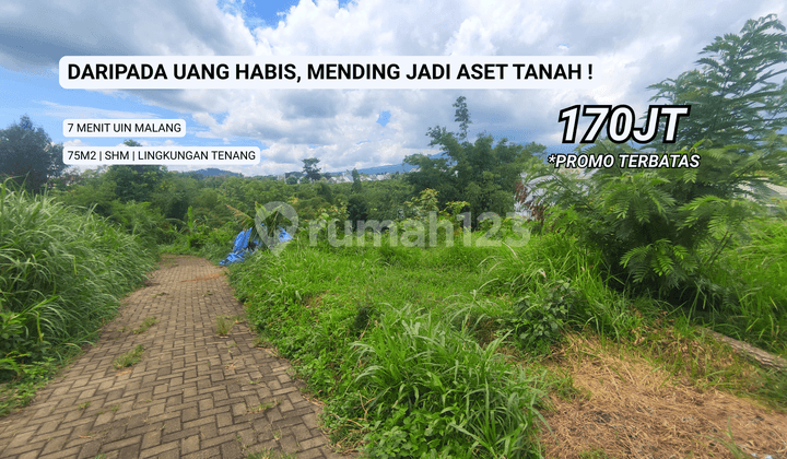 Affordable Plot of Land in Merjosari Area, 7 Minutes from UIN Malang Campus