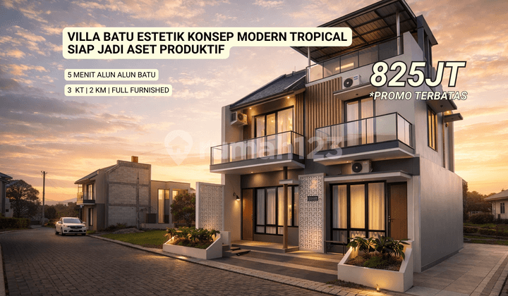 Villa Mewah Area Favorit Wisata 3 Menit Alun Alun Kota Batu