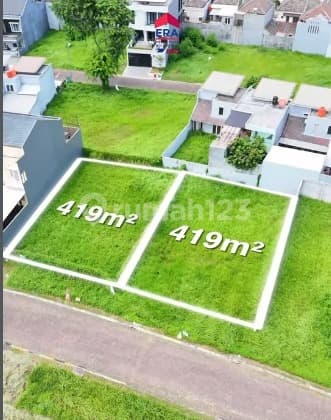2 Unit Kavling Gandeng di Cluster Pasadena, Modernland Tangerang