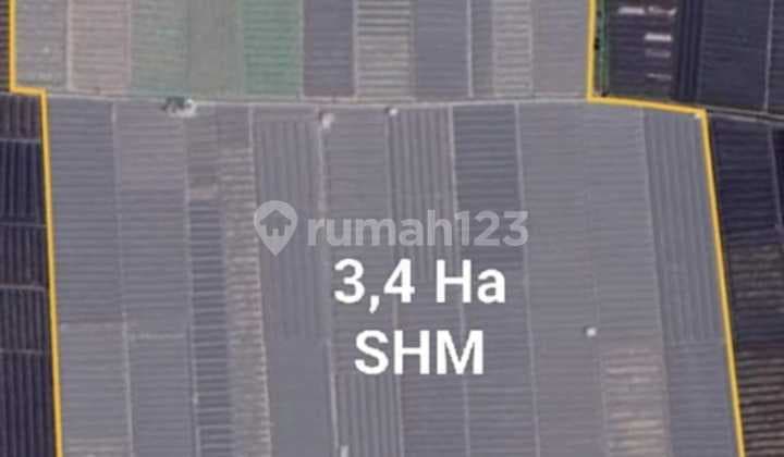 Lahan Zona Industri Lokasi Gondang, Nganjuk Luas 3,4 Ha Bu!!