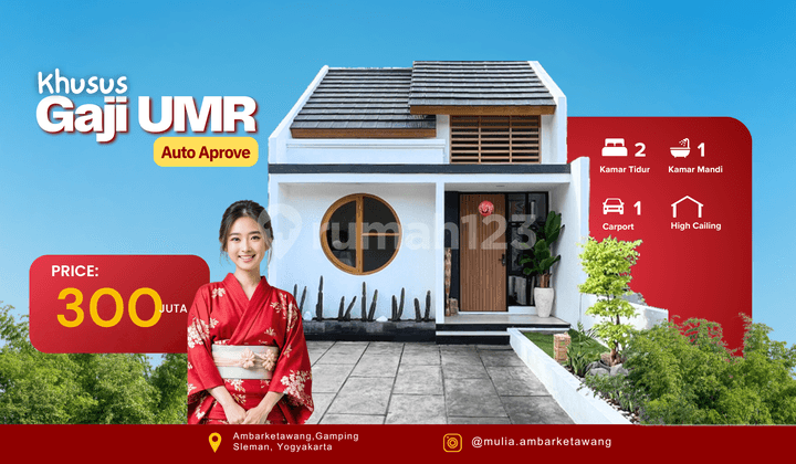 Jual Rumah Konsep Jepang SHM Lokasi Strategis