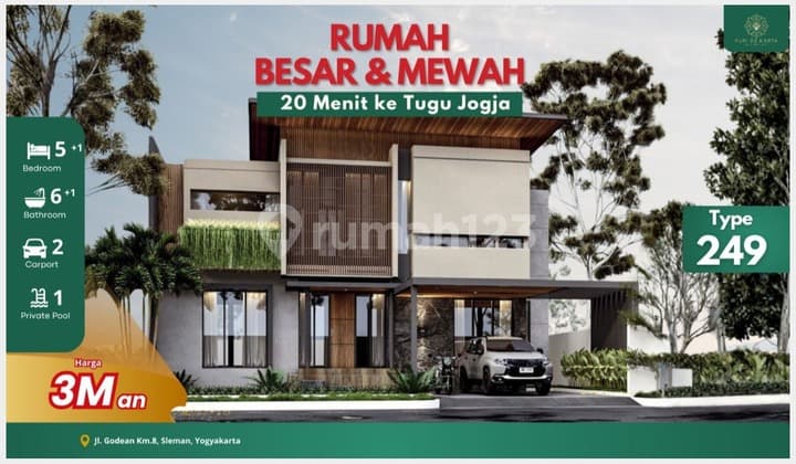 Rumah Elite Jogja Full Fasilitas, Cocok untuk Keluarga Besar & Investasi