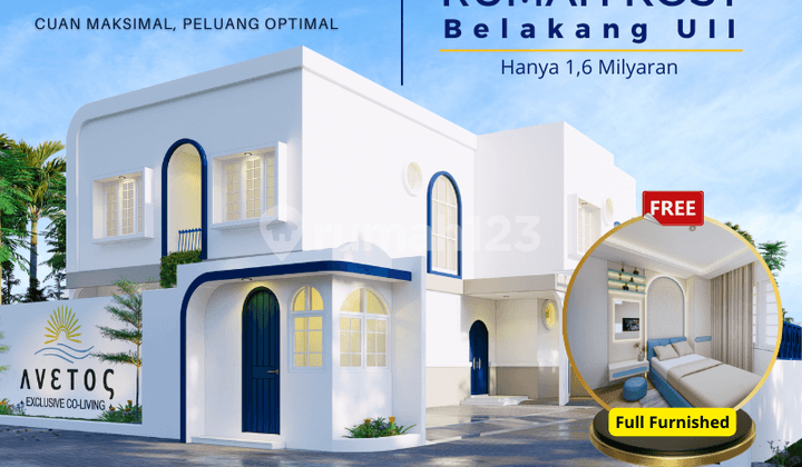 Dijual Rumah Kost Baru SHM 2 Lantai dekat Kampus UII Jogja