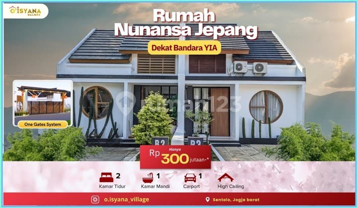 Rumah Murah Jogja 20 Menit Ke Kota Jepang Modern Ada Taman Bermain
