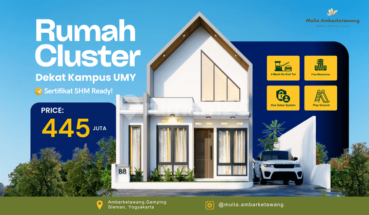 Jual Rumah Jogja SHM Lokasi Strategis dekat Malioboro