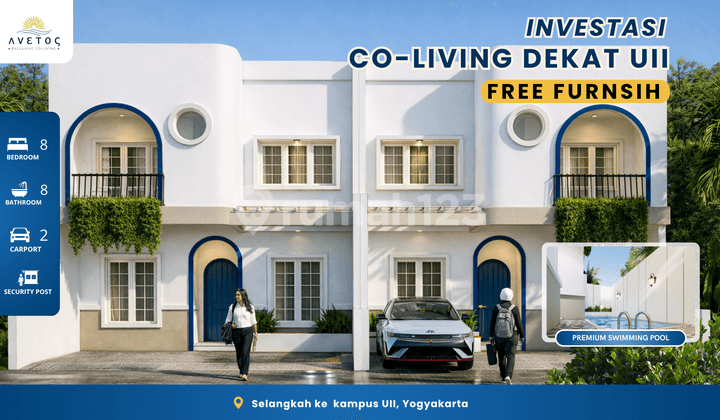 Jual Kost Mewah Baru SHM Dalam Cluster Dekat Kampus Uii Sleman