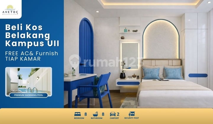 Dijual Kost Mewah Strategis Dekat Kampus Utama Uii Jakal Sleman