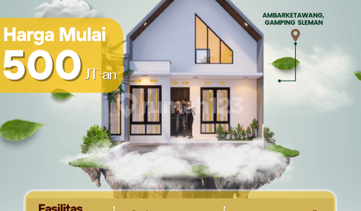 Jual Rumah Baru Murah Gamping SHM Dalam Cluster Dekat Maioboro